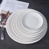 Pure White Ceramic Round Dinner Plate
