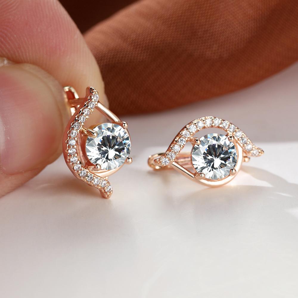 1 пара серег-капель круглой огранки золотого цвета, розовые, черные, белые, синие, зеленые, с камнями, серьги-клипсы в стиле глаз, помолвочные, свадебные украшения, подарок