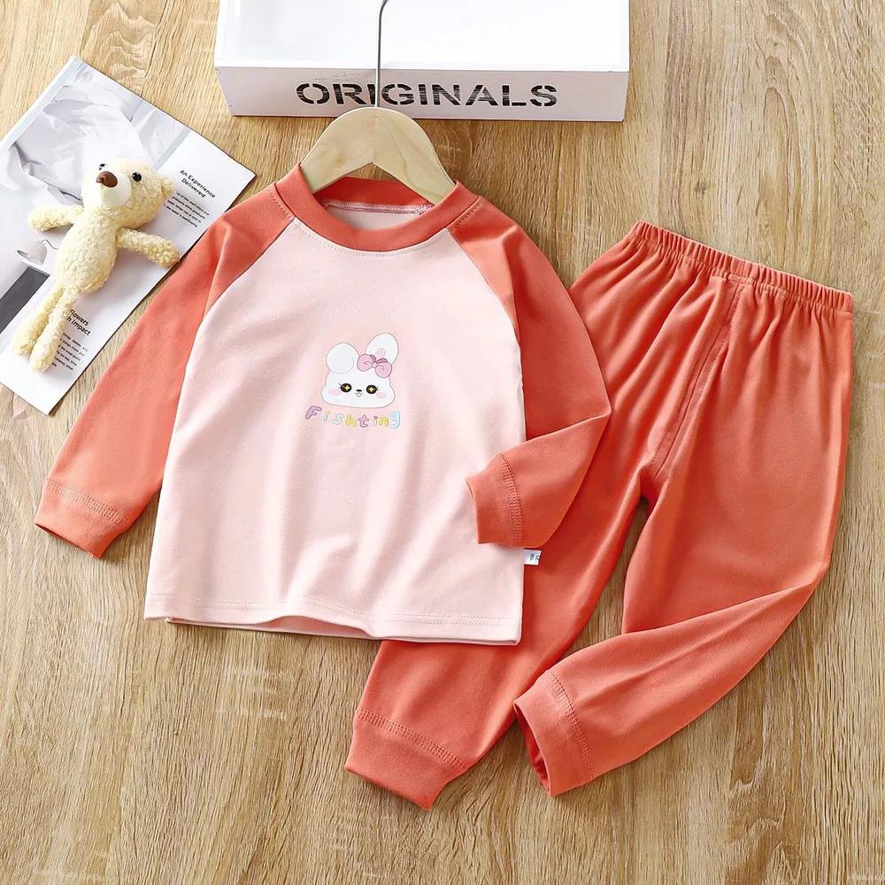 Children's Cotton Clothes And Long Johns Underwear Set Home Clothes For Boys And Girls Children's Clothing Pajamas