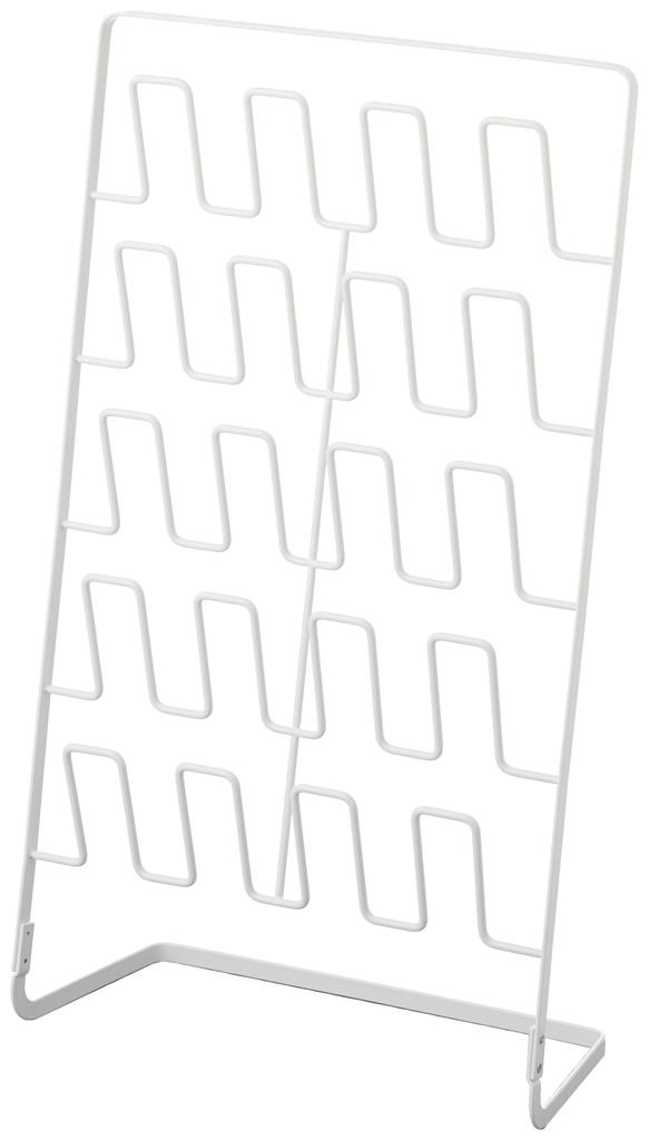 Yamazaki Slipper Rack, 10 Pairs, White, Approx. W43 x D18 x H74cm, Large Capacity, Slim, Product Number 2693