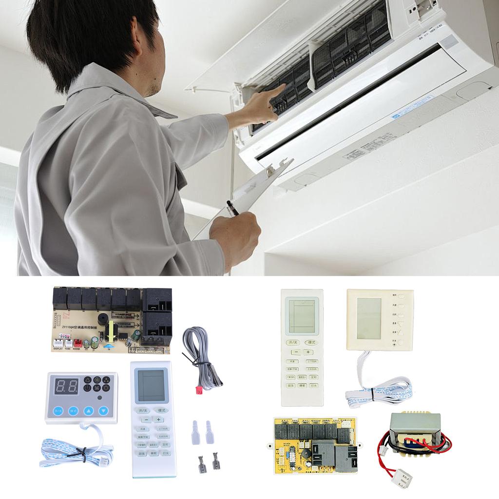 Air Conditioner Control Panel Board Computer Board Modified with LCD Display Universal Control System Temperature Manage