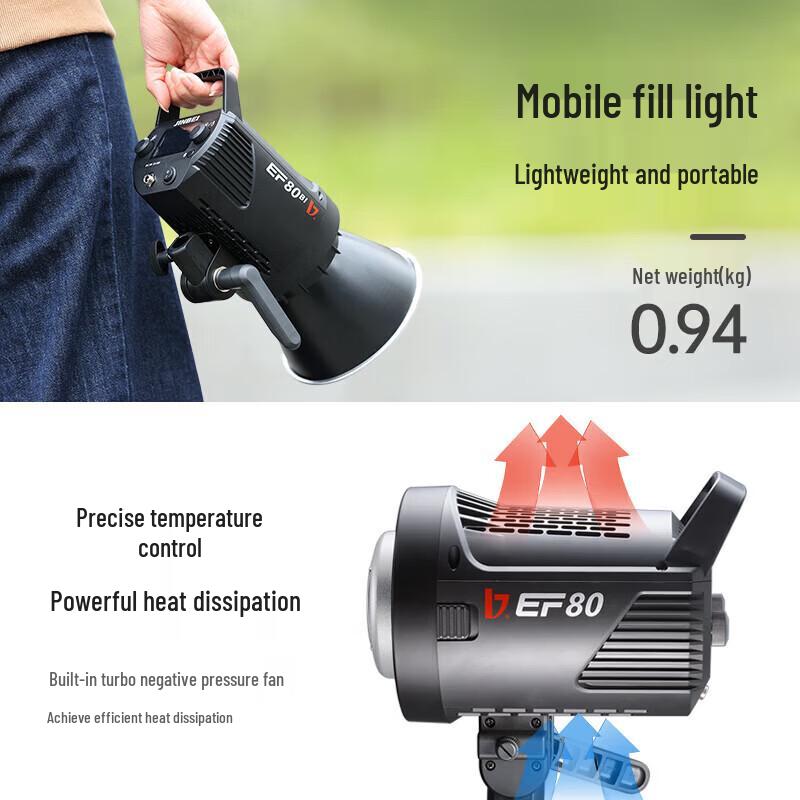 JINBEI EF-80 LED COB Continuous Video Light with 56cm Softbox