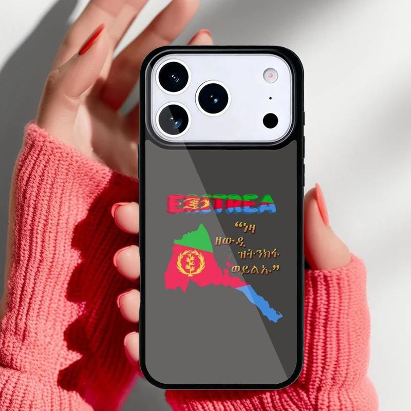 Чехол для телефона Флаг Эритреи для iPhone 17 16 15 14 13 Pro Max Задняя крышка для 12 11 Pro Coque