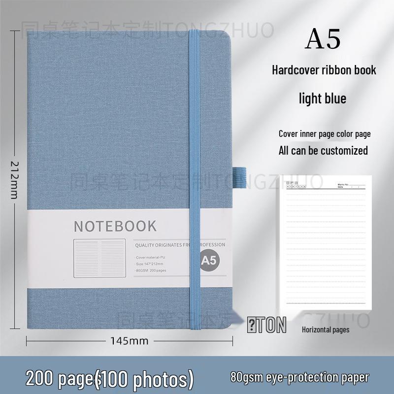 Высококачественный блокнот A5 с индивидуальным дизайном и резинкой для бизнеса и офиса