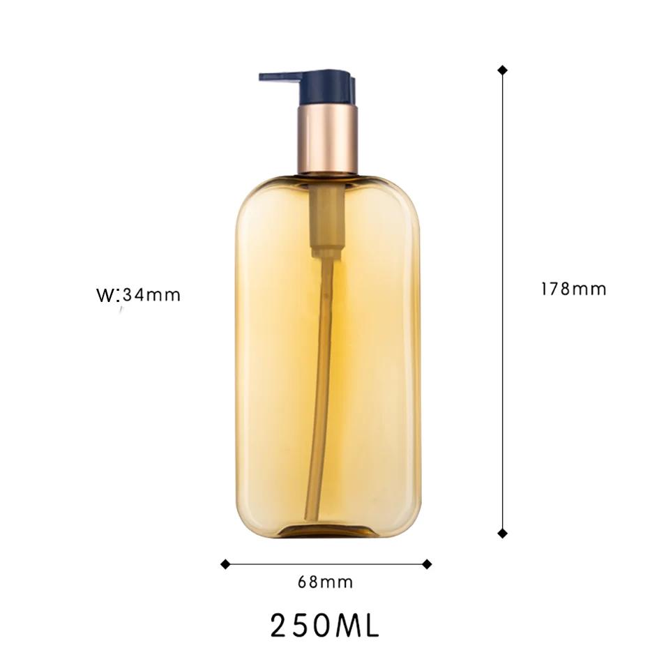 Квадратная форма мыла многоразовые бутылки ручной пресс пустой дорожный портативный дозатор масло гель для душа лосьон бутылка для хранения