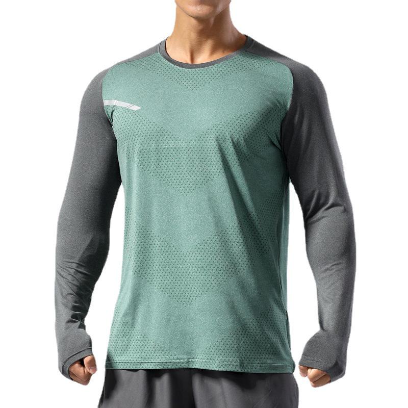 Unisex Long Sleeve Quick-Dry Basketball Training T-Shirt for Autumn/Winter.