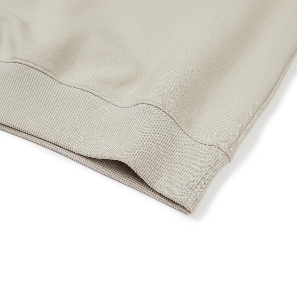[Snowpeak] Land Women's Chain Lettering Sweatshirt Light Beige (S23FWFHT65)