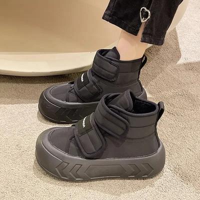 Женская обувь Белая платформа Женские зимние ботинки Высокие массивные Тренд 2025 Утепленные Удобные И элегантные Стильные Низкая цена Распродажа