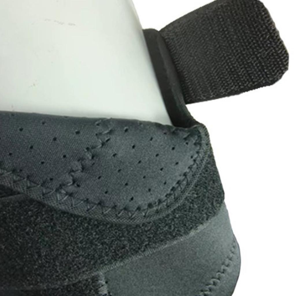 Black Knee Brace Breathable with Hook Loop Fastener Knee Support Brace for Gym School Sporting