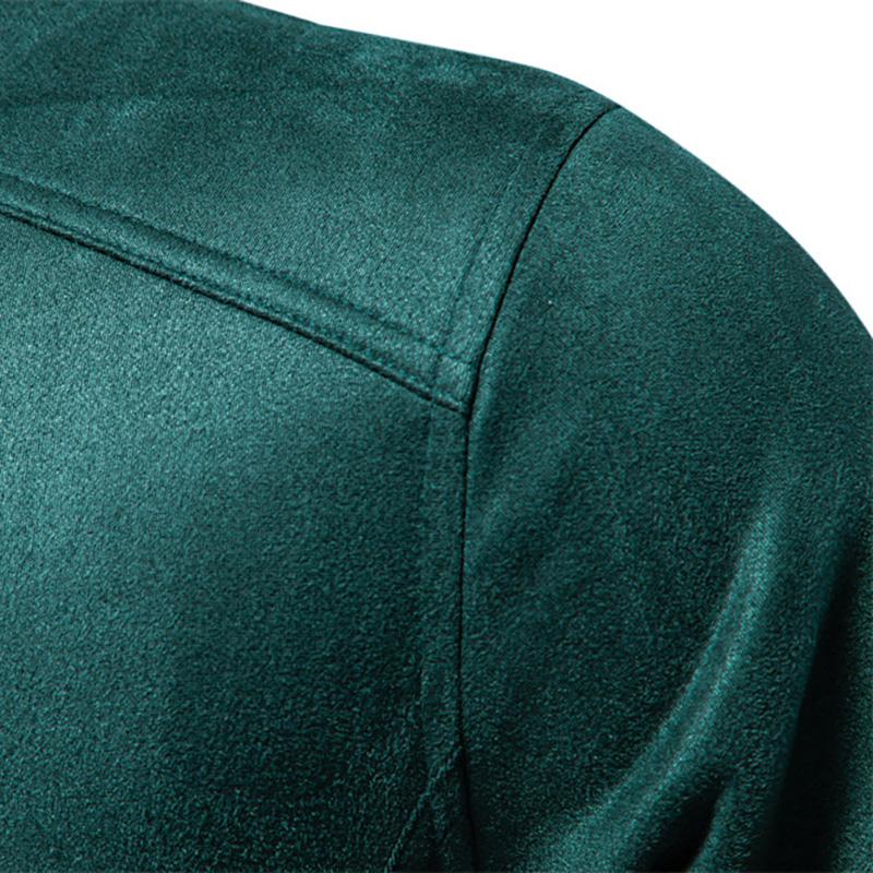 Callaway Вышитая осенне-зимняя новая модная однотонная универсальная мужская куртка из замши для спецодежды