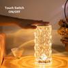 16 Colors Crystal Table Lamp Rechargeable Rose Projector Night Light Diamond Touch Atmosphere Lights