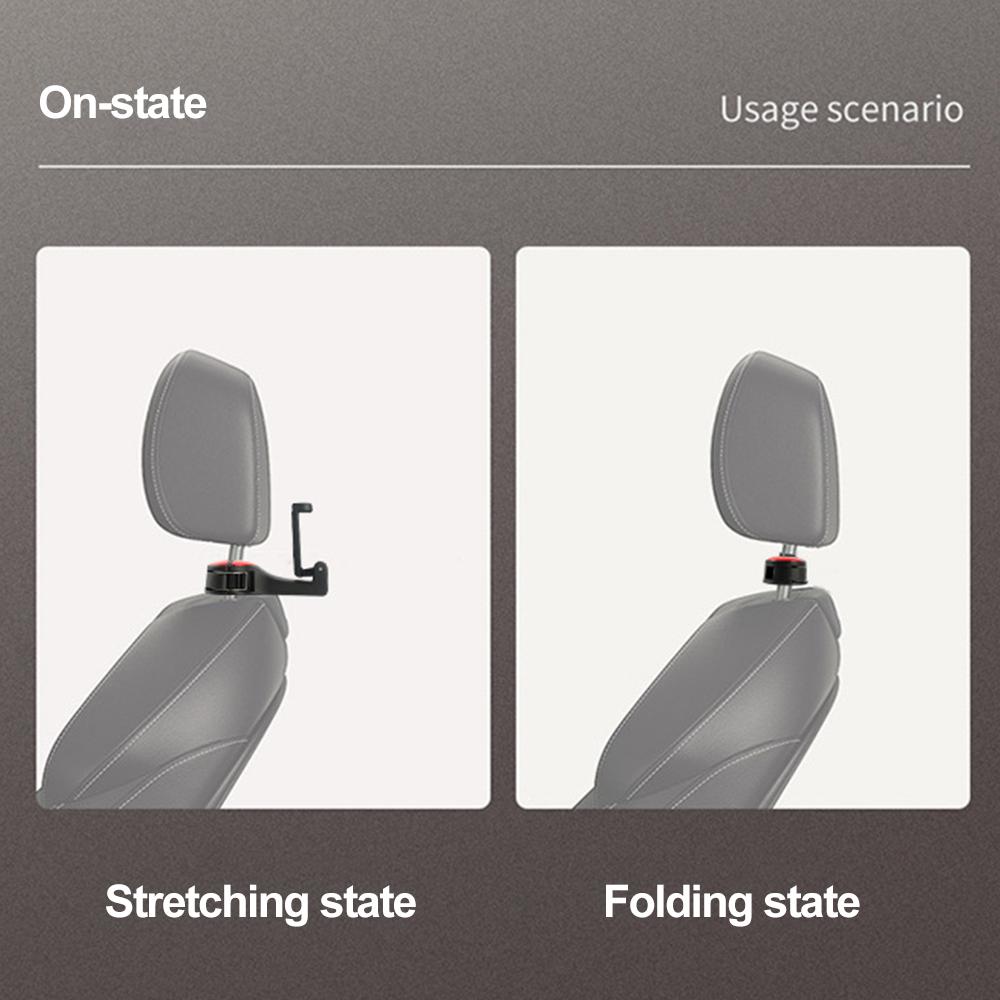 Крючок для подголовника автомобиля и держатель для телефона, вешалка для спинки сиденья на заднее сиденье, зажимы для держателя, ленивый кронштейн, кронштейн для подголовника планшета
