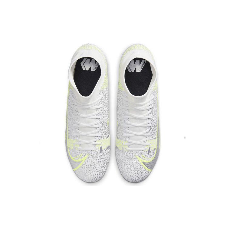 Nike Mercurial Superfly 8 Academy MG Metallic Silver Volt Мужские кроссовки Белый Черный CV0843-107