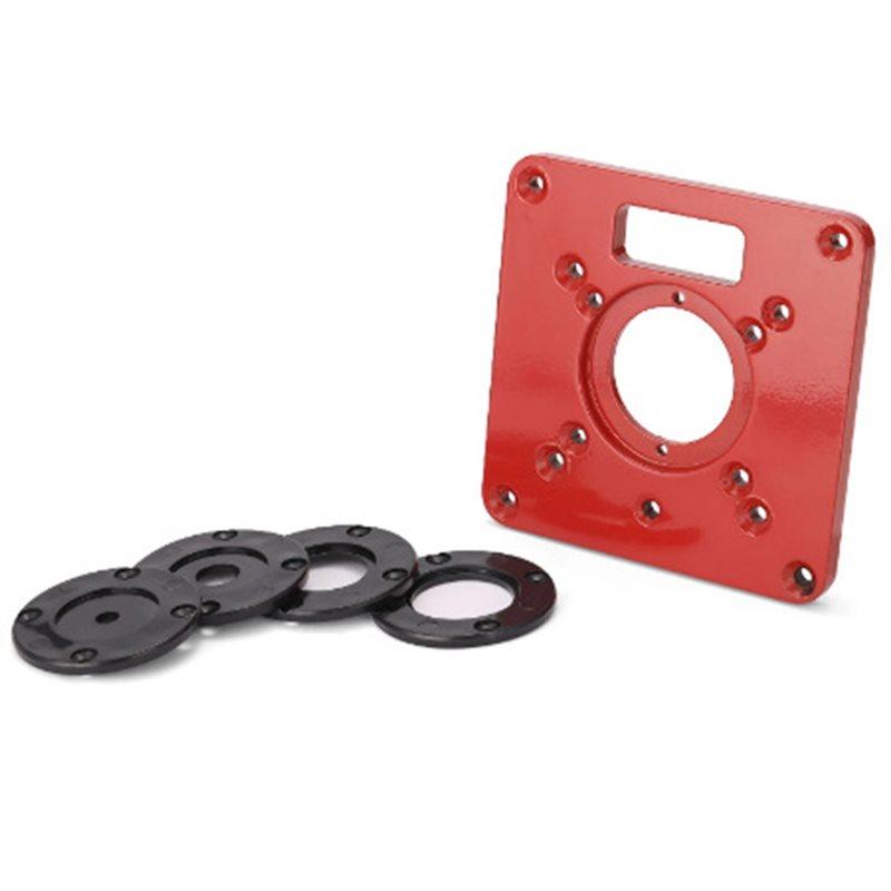 Многофункциональный фрезер для вставной пластины стола - для деревообработки, для настольных пил и станков для деревянных плит, включает 4 крышки