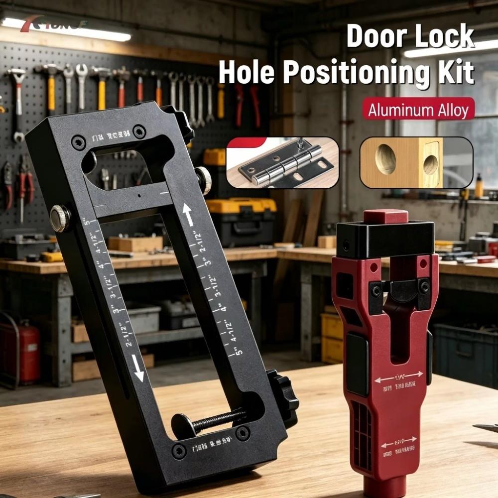 Adjustable Door Hinge Jig High Accuracy Hinge Drilling Locator Template Cabinet