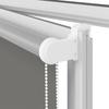 Blackout Roller Blind Gray 135 x 230 cm Fabric Width 131.6 cm Polyester