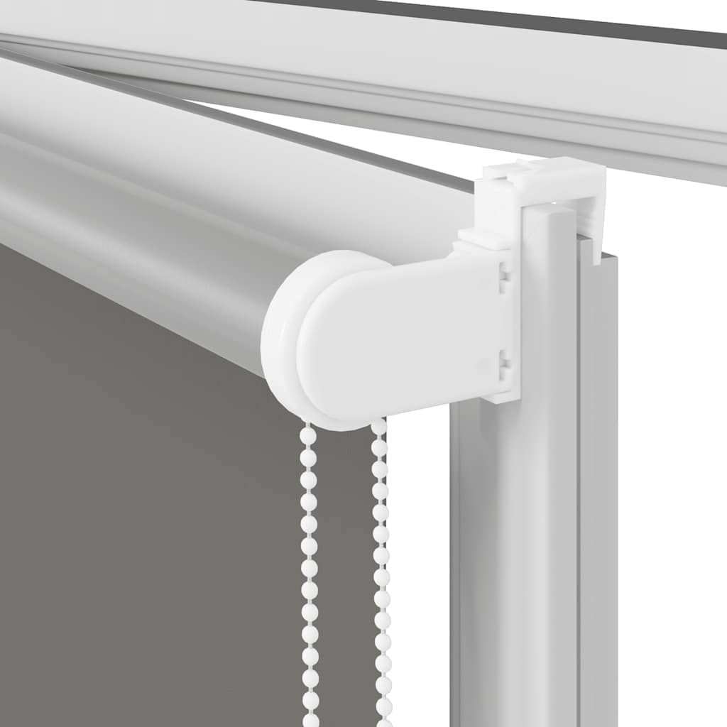 Blackout Roller Blind Gray 135 x 230 cm Fabric Width 131.6 cm Polyester