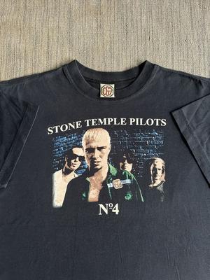 Винтажная футболка Stone Temple Pilots No.4 90-х годов, рок, США, черная, унисекс, KH10954