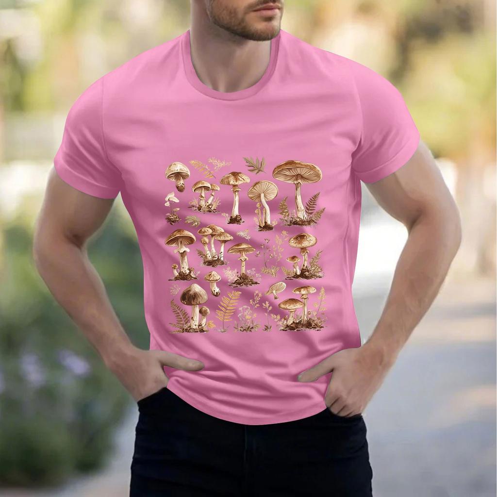 Men's Stand Collar Short Sleeve Shirt Loose Leisure Holiday Shirt Man