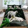 3D Tiger Print Breathable Comfortable Bedding Suit Home Decor Bed Clothes Pillowcase Comforter Duvet Cover