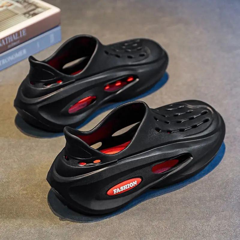 Спортивная беговая обувь Лето 2024 Мужская обувь для активного отдыха Мужские сандалии для повседневного использования Новое поступление Купить дешево Распродажа Корейский стиль по акции 39 V