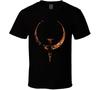 Логотип Quake Символ Видеоигра Классический Шутер Футболка Мужская Женская Футболки Топ
