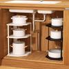Corner Kitchen Pot Rack Storage Shelf