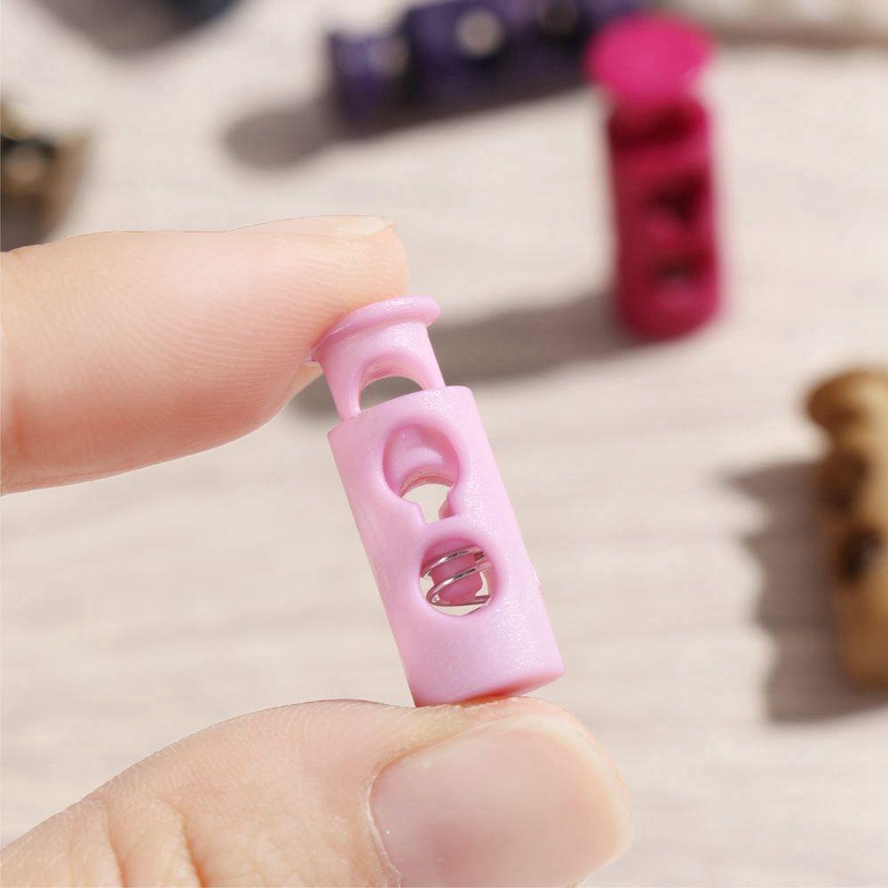 Apparel Shoelace Sportswear Accessories Plastic Stoppers Lock Toggle DIY Metal Clamp Stopper Cord