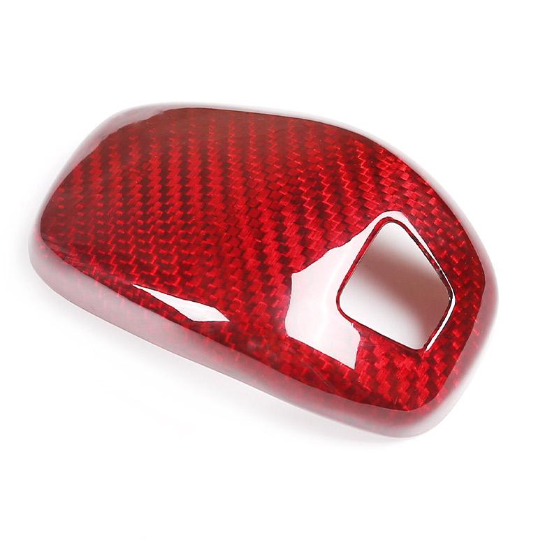 Real Carbon Fiber Car Interior Gear Shift Gear Head Cover Trim For Porsche Panamera 971 2017-2023 Auto Accessories