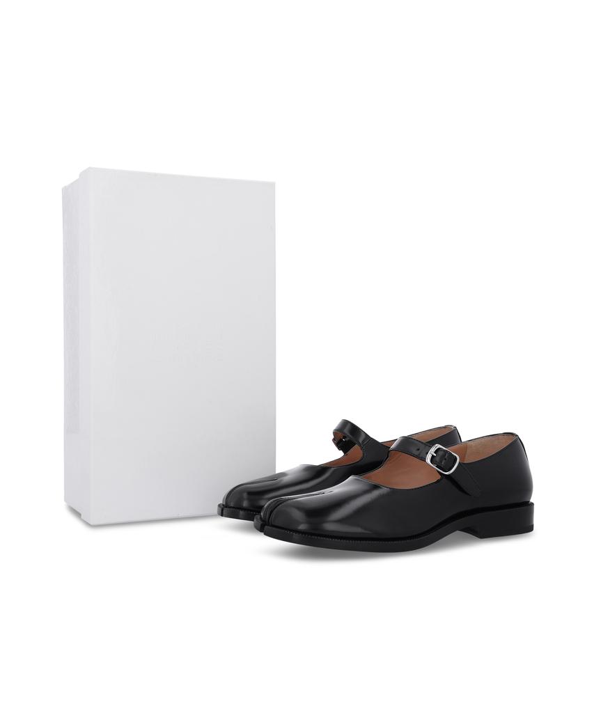 Maison Margiela Tabi Mary Jane Flat Shoes - Black / S39Wl0119Ps679T8013