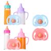 Dolls Reborn Cute Dolls Plastic Nipple Bottle Juice Bottles Magic Milk Bottles with Pacifier Bibs