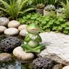 Resin Material Miniature Frog Statue Creative Craft Frog Garden Decor  Bonsai Plants