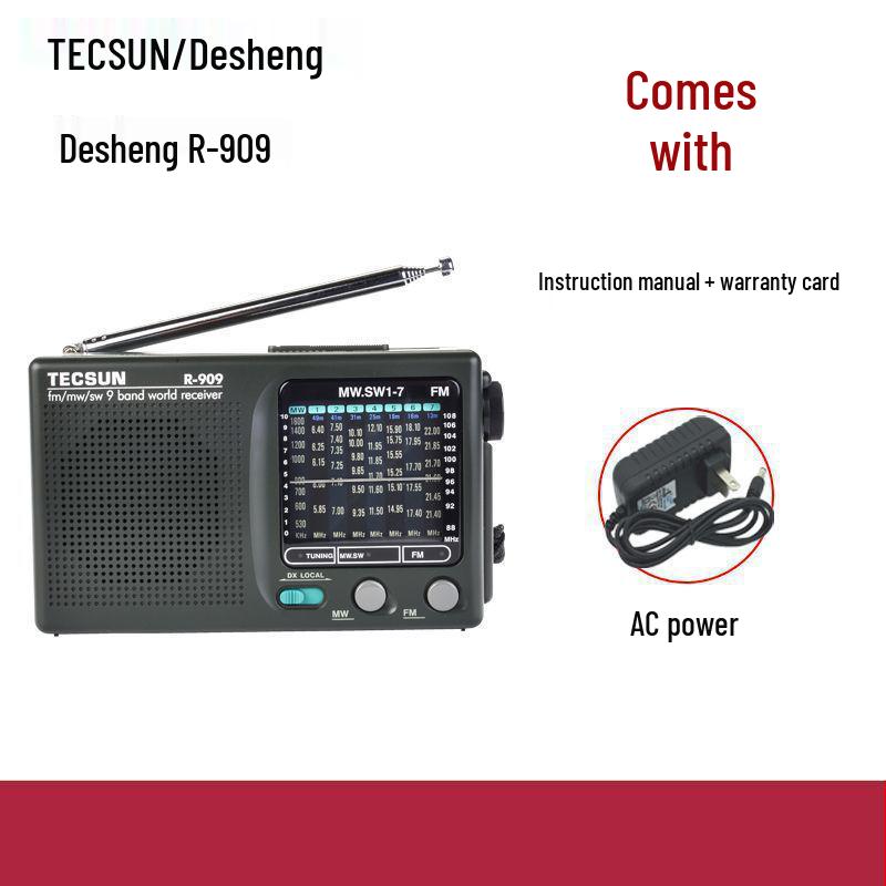 Портативное многодиапазонное AM/FM радио Desheng для пожилых