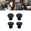 4Pcs Anti-Rust Motorcycle CNC Aluminum M10 X 1.25 Rear View Mirror Hole Plugs Screws Bolts Covers Caps Rearview Mirror Holder