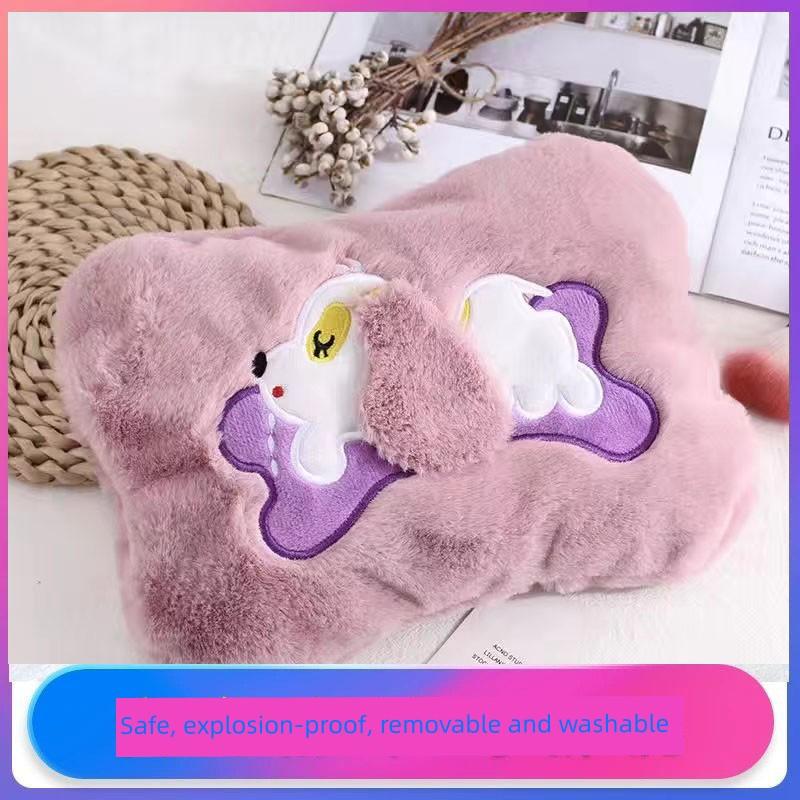 Hot Water Bottle, Rechargeable, Explosion-Proof, Genuine Product, Water-Filled Warm Water Bag, Bed Warmer, Electric Heating Bag for Abdomen, Belly