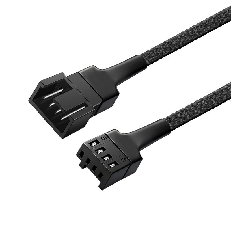 4-Pin CPU Fan Extension Cable with Heatsink Adapter for Motherboard