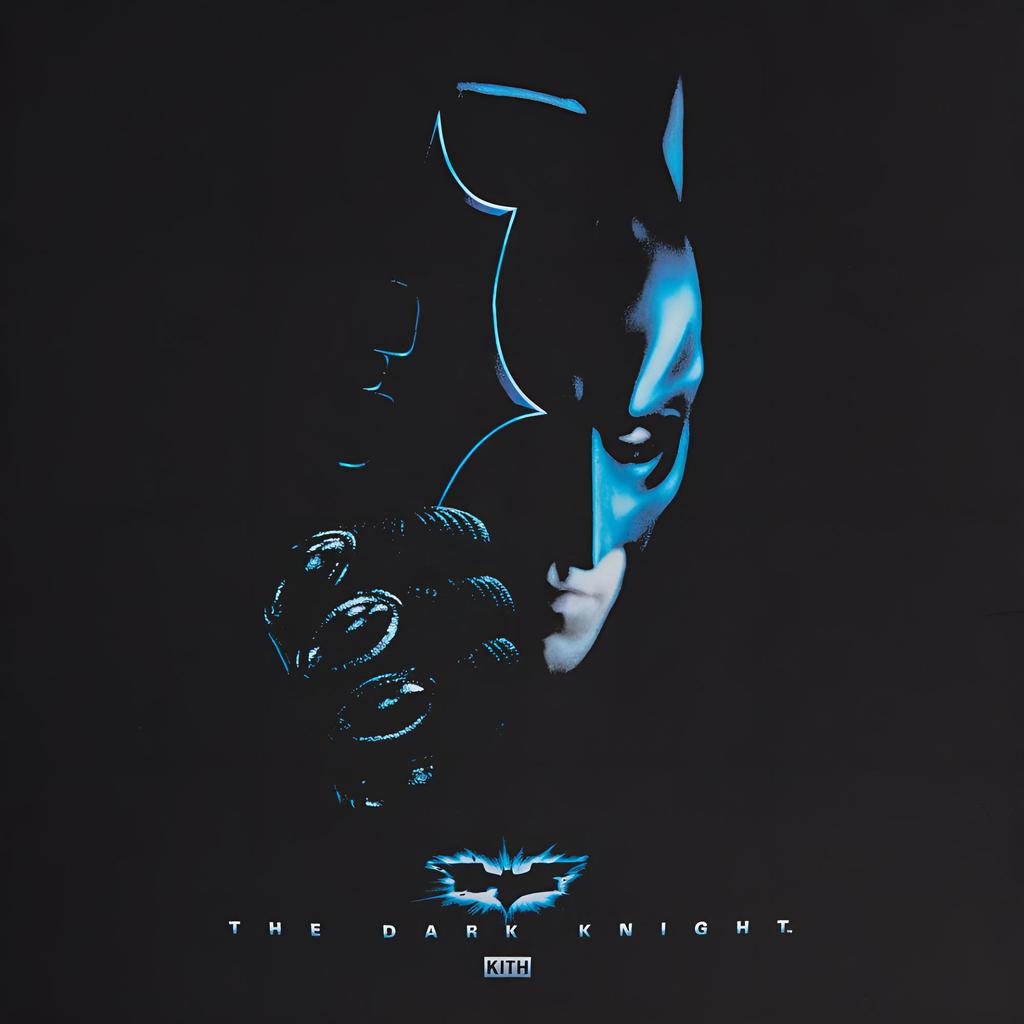 Kith X Футболка Batman Dark Knight Винтажная Черная Мужская Топы KHM032762-001