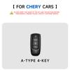 Натуральная кожа Чехол-сумка для автомобильного ключа для Chery Jaecoo J7 J8 7 Tiggo 8plus 5 Plus 7pro Max Omoda 5 Защитный набор Аксессуары