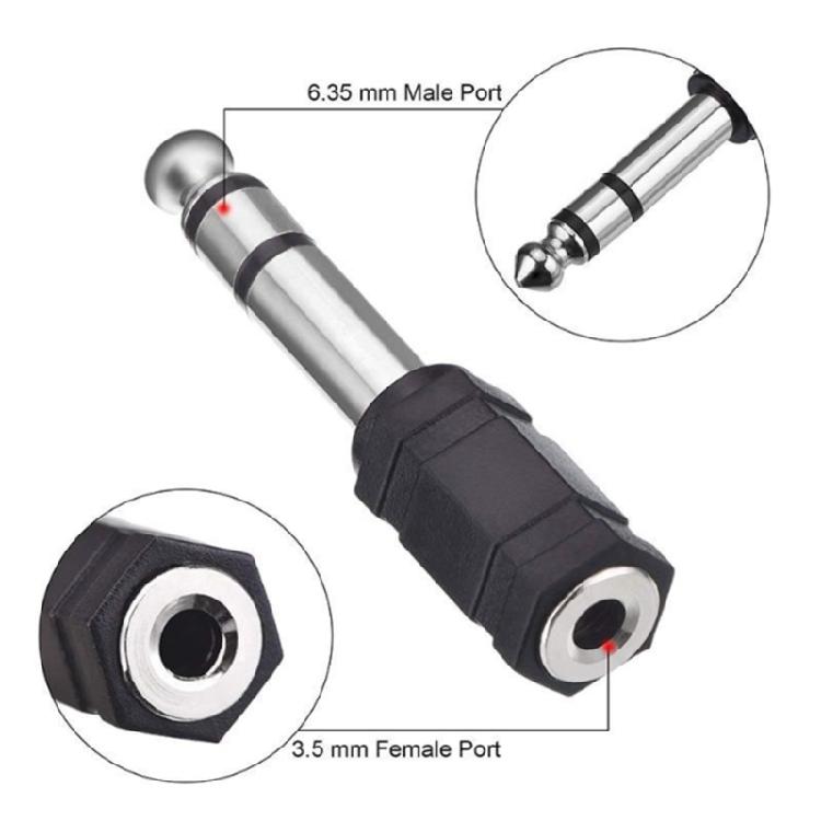 Стереоадаптер 1/4 дюйма гнездо на 1/8 дюйма штекер или 1/8 дюйма штекер на 1/4 дюйма гнездо, звуковые разъемы, штекер для гитары, цифрового пианино