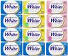 Kao White Assorted Bar 3 Total of 12 Bars Soap, 130g, Types,