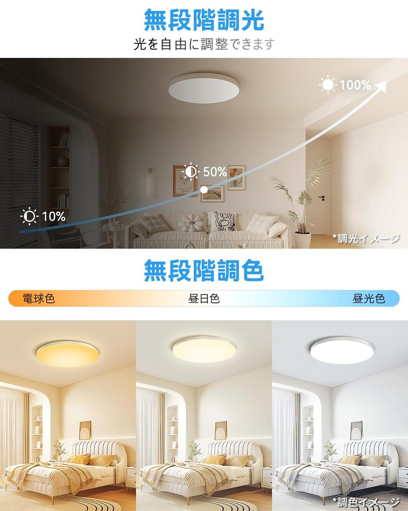 Coizabera LED Ceiling 8 Tatami Dimmable Small Bulb Night Ceiling Lighting Fluorescent Remote Control Smartphone APP Suitable for Japanese Western