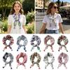 Multicolor Foulard with Tassel Head Scarf Creative Neckerchief  OOTD