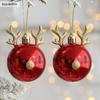 2pcs Elk Christmas Balls Ornaments Xmas Tree Hanging Bauble Pendant  Christmas Decorations for Home New Year Party Navidad 2025