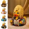 Маленькая настольная фигурка-сувенир Parton Memorial Duck, Фигурка Долли Дак, Статуэтка в стиле кантри-музыки, Статуэтка из смолы на тему гитары для домашнего декора, Декоративная