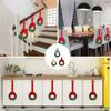 Christmas Kitchen Cabinet Wreaths With Plaid Bow Ribbon Hanging Cabinet Doors Wreaths Decorative For Kitchen Window Outdoor Indoor Holiday Decor