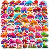 50 Mushroom Stickers Psychedelic Colored Mushrooms Personalized Graffiti Stickers Balance Car Trunk