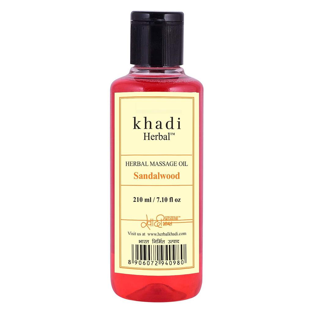 KHADI NATURAL ТРАВЯНОЕ МАСЛО ДЛЯ МАССАЖА 210 МЛ НА ВЫБОР ИЗ 2 Жасмина / Сандалового дерева