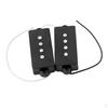 1 Set Noiseless 4 Strings Electric Bass Pickups Black DIY Luthier Supply