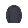 Li Ning X Jackie Chan Collaboration Solid Color Crew Neck Loose Sweatshirt Unisex Sweatshirt Charcoal-Black AWDT667-2