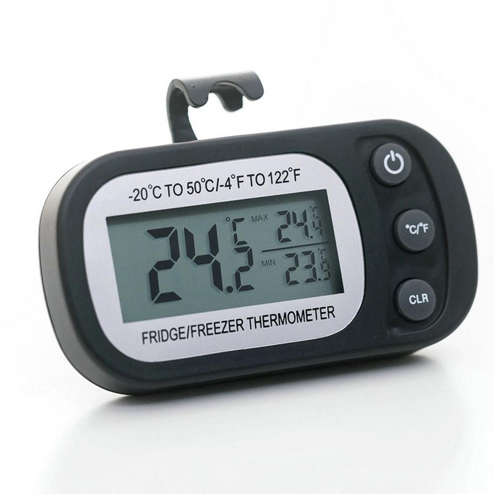 Home Thermometer Waterproof Digital For Fridge/Freezer White/black
